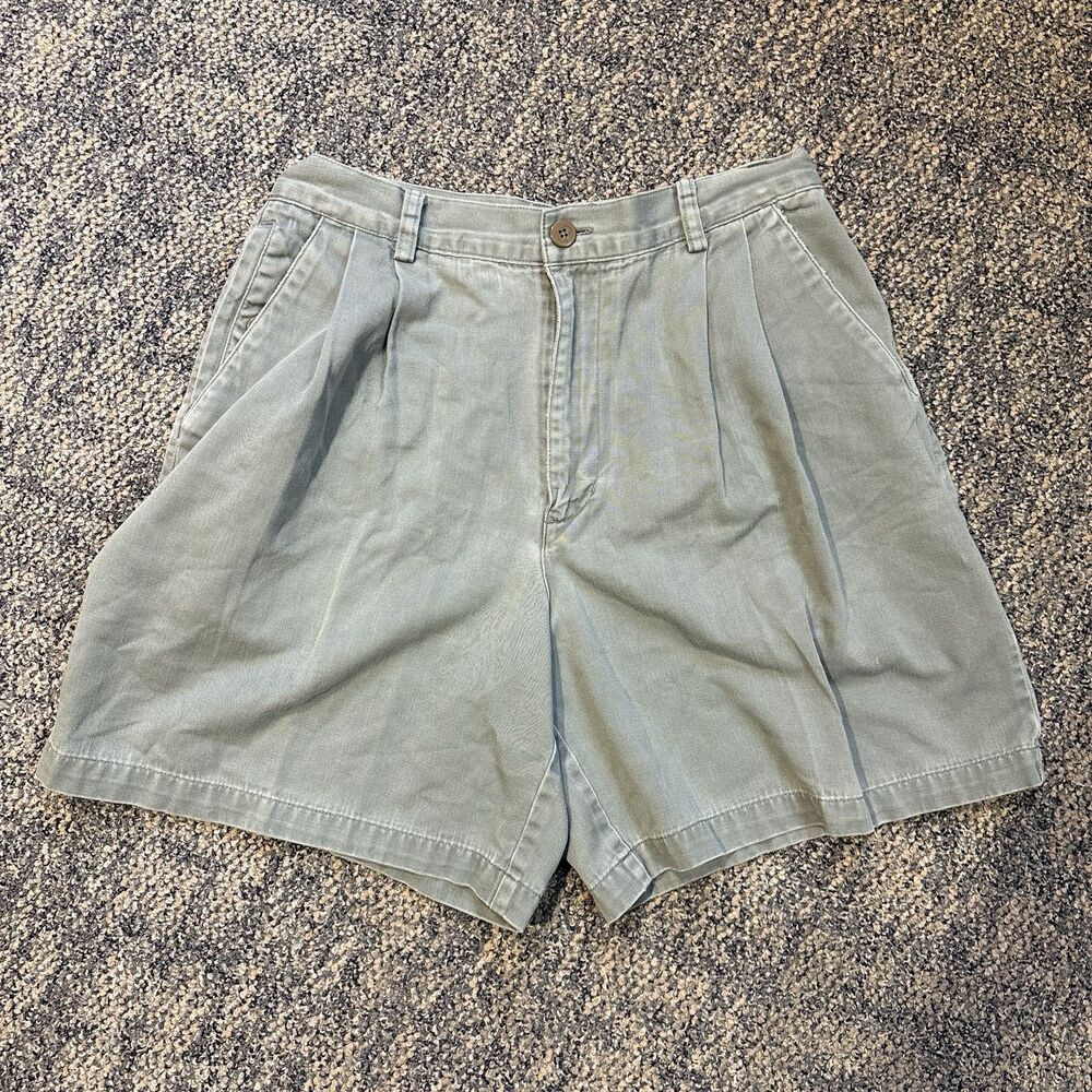 Patagonia Organic Cotton Shorts Womens 12 Olive Green Hiking Casual Outdoor - Picture 2 of 5